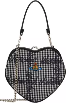 Черно-белая сумка Belle Heart Frame Vivienne Westwood