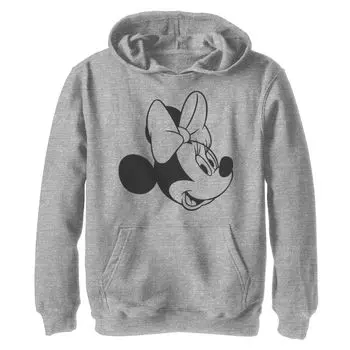Черно-белая толстовка с рисунком Disney's Minnie Mouse для мальчиков 8-20 лет Licensed Character