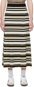 Черно-белая юбка Future Midi GANNI