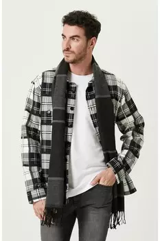 Черно-белая верхняя рубашка Network, черный