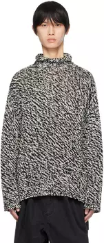 Черно-белая водолазка цвета экрю Acne Studios