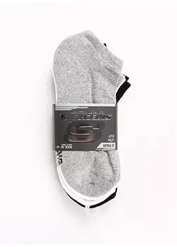 Черно-бело-серые носки унисекс Skechers
