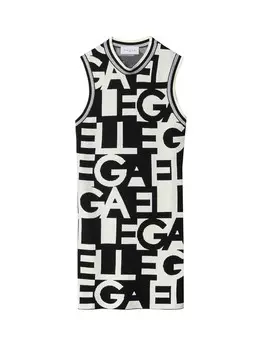 Черно-белое женское платье Gaelle Paris