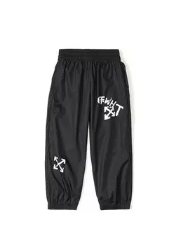 Черно-белые брюки с логотипом для мальчика Off-White