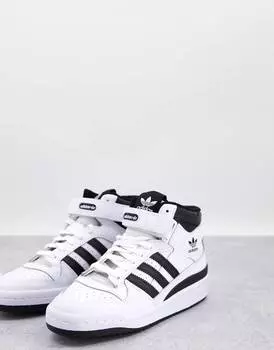 Кроссовки высокие Adidas Originals Forum Mid, белый/черный
