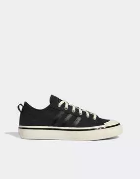 Черно-белые кроссовки adidas Originals Nizza RF