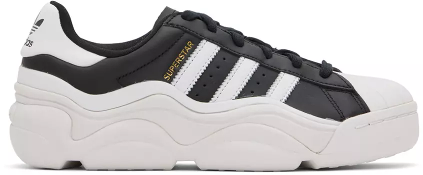 Черно-белые кроссовки adidas Originals Superstar Millencon