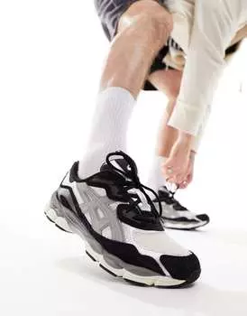 Черно-белые кроссовки Asics Gel-NYC - ЧЕРНЫЕ