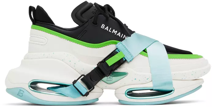 Черно-белые кроссовки B-Bold Balmain