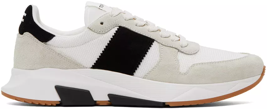 Черно-белые кроссовки Jagga TOM FORD