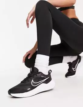 Женские кроссовки Nike Running Downshifter 12, черно-белый