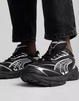 Черно-белые кроссовки PUMA Velophasis