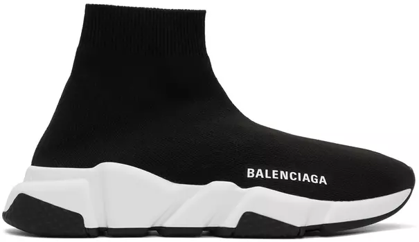 Черно-белые кроссовки Speed Balenciaga