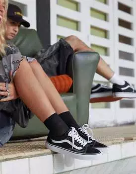 Черно-белые кроссовки Vans Classic Old Skool