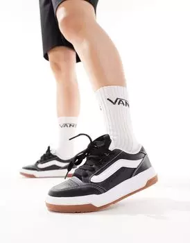 Черно-белые кроссовки Vans Hylane с резиновой подошвой