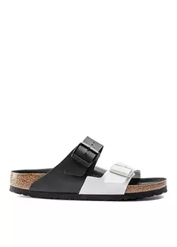 Черно-белые мужские тапочки Birkenstock