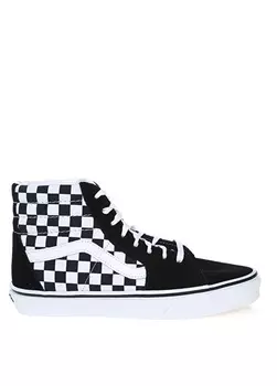 Черно-белые мужские высокие повседневные кроссовки Vans