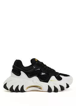 Черно-белые женские кроссовки b east Balmain