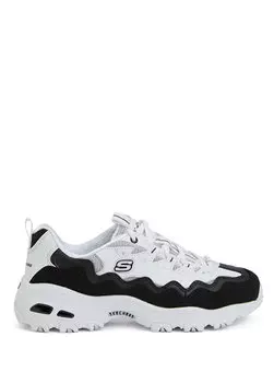 Черно-белые женские кроссовки d'lites Skechers