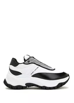 Черно-белые женские кроссовки lazy runner Marc Jacobs