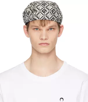 Черно-белый берет Moon Diamant Marine Serre