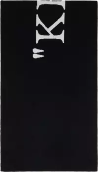 Черно-белый шарф «Keep Warm» Off-White, черный/белый