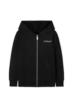 Черно-белый свитшот для мальчика с логотипом Off-White