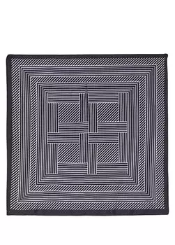 Черно-белый женский шарф Network