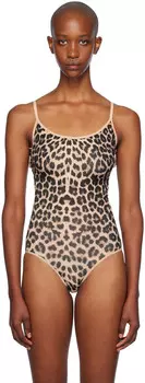 Черно-бежевый боди Emily Baserange