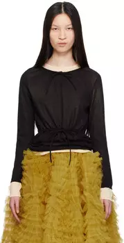 Черно-бежевый свитер Ханна Molly Goddard