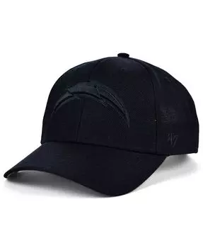 Черно-черная кепка MVP Los Angeles Chargers '47 Brand, черный