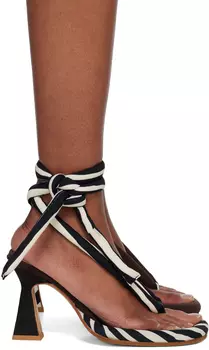 Черно-коричневые босоножки на каблуке Gibbs Ugo Paulon