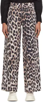 Черно-коричневые джинсы Jozey GANNI