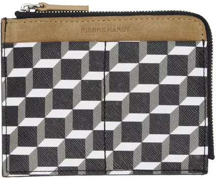Черно-коричневый кошелек Perspective Cube Pierre Hardy