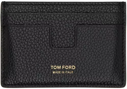Черно-красная классическая визитница TOM FORD