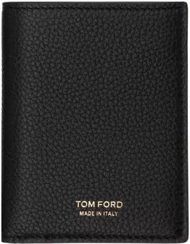 Черно-красная складная визитница TOM FORD