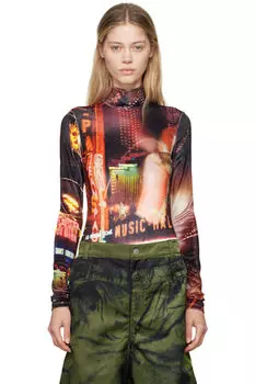 Черно-красный боди «The Velvet Pigalle» Jean Paul Gaultier