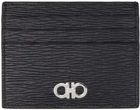 Черно-красный визитница Gancini Ferragamo