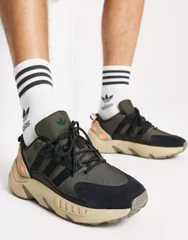 Черно-оливковые кроссовки adidas Originals ZX22 Boost