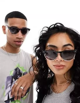 Черно-прозрачные солнцезащитные очки Ray-Ban Iris Wayfarer Festival