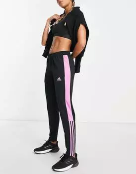 Черно-розовые джоггеры adidas Football Tiro