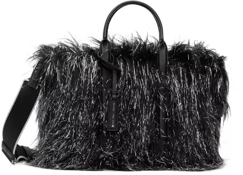 Черно-серебристая мини-тоут The Creature с короткими ручками Marc Jacobs