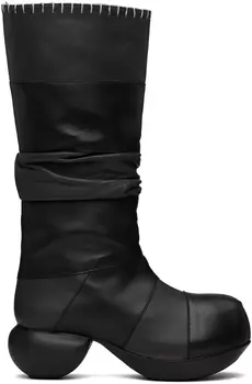 Черно-серые ботинки бобтейл VeniceW