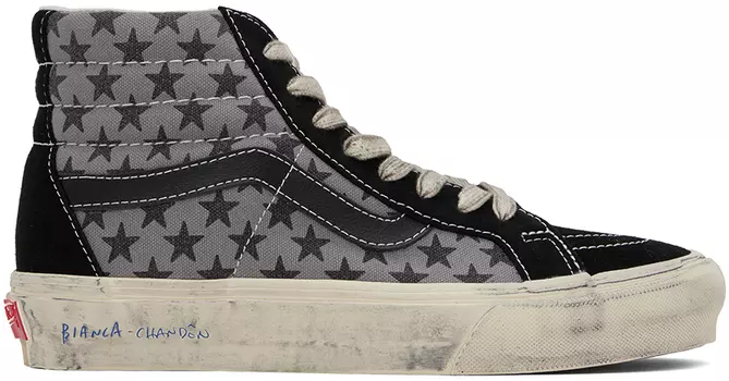 Черно-серые кроссовки Bianca Chandôn Edition Sk8-Hi Reissue VLT LX Vans