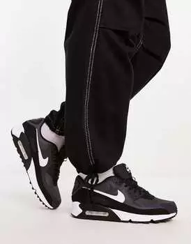 Черно-серые кроссовки Nike Air Max 90 Recraft