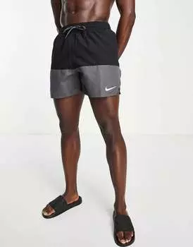 Черно-серые шорты с цветными блоками Nike 5 дюймов