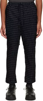 Черно-синие брюки со складками Song for the Mute