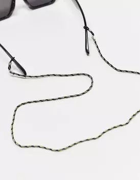 Черно-зеленая цепочка для очков ASOS DESIGN