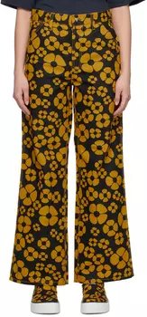 Черно-желтые джинсы Carhartt WIP Edition Marni