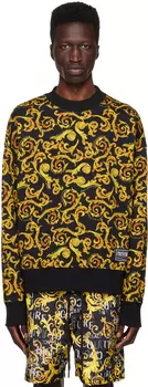 Черно-золотая толстовка Sketch Couture Versace Jeans Couture